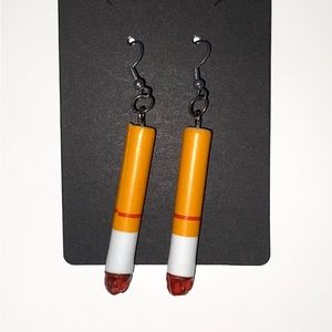 Fake Cigarettes Earrings